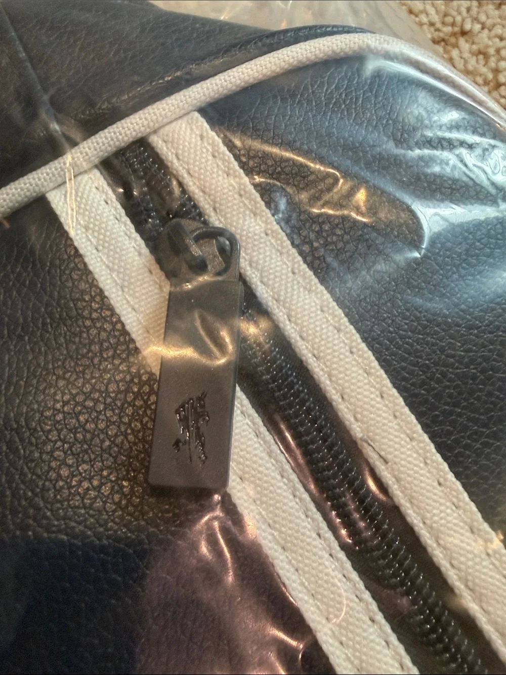 NWT REDBULL Leipzig Dark Blue/Black and White Men's Sports Duffle Bag